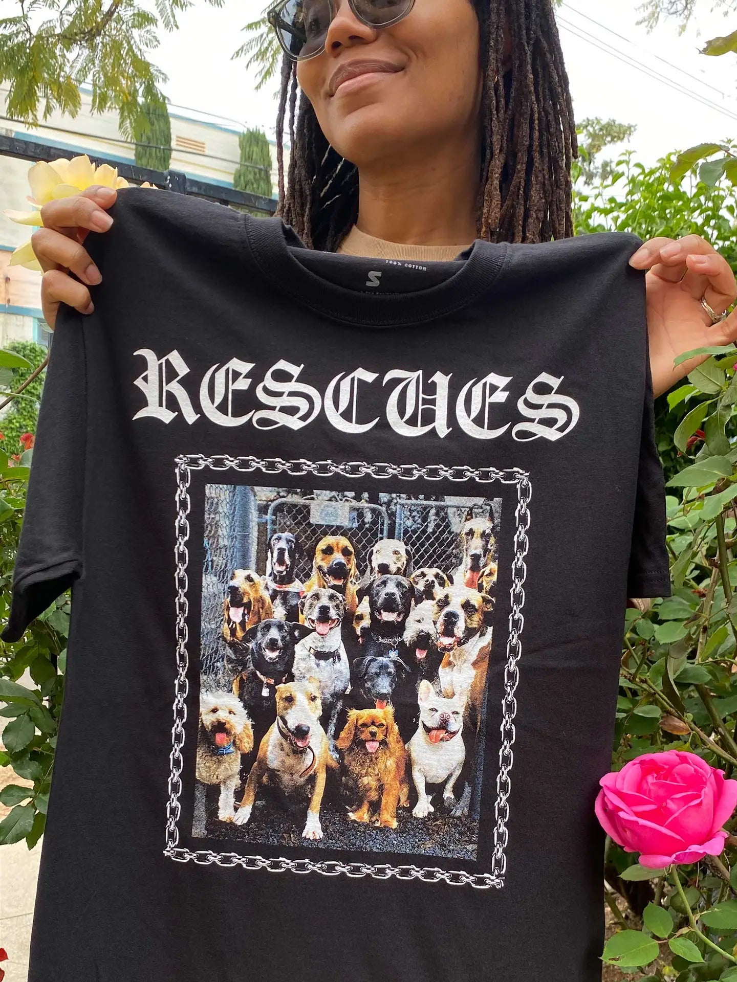 Rescue Dogs Tshirt 90s Hip Hop Thug Style
