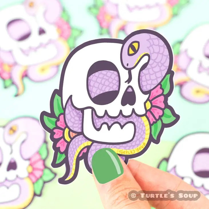 Snake Skull Sticker