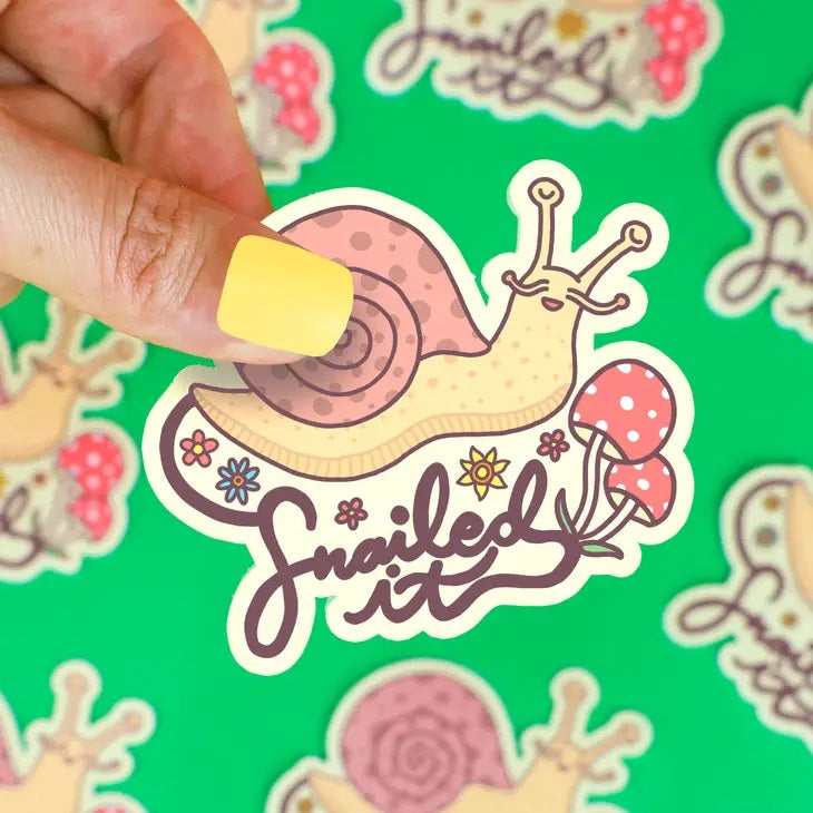 Snailed It Snail Sticker