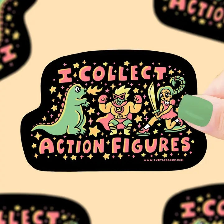 Action Figure Vinyl Sticker