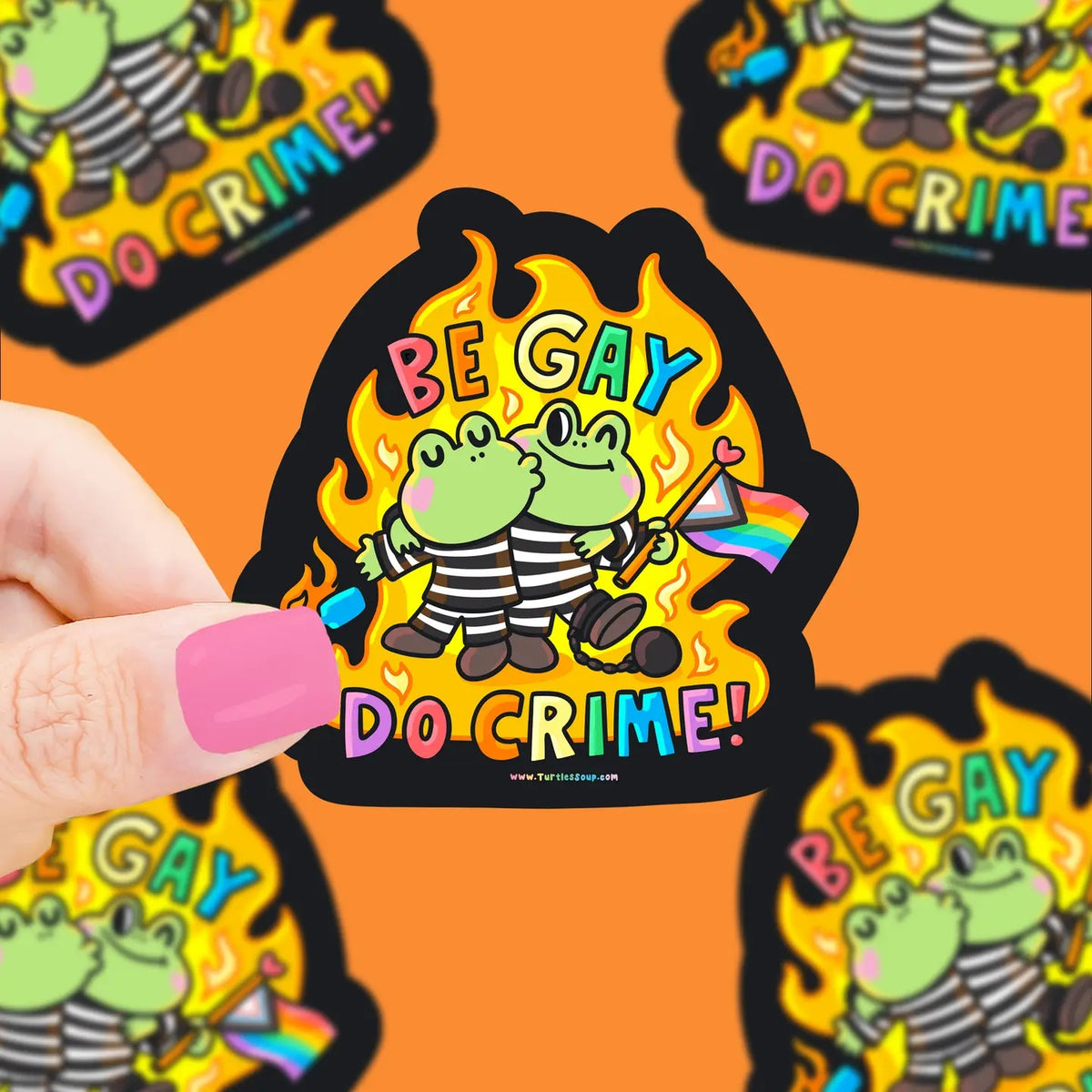 Be Gay Do Crime Lgbtq Pride Vinyl Sticker