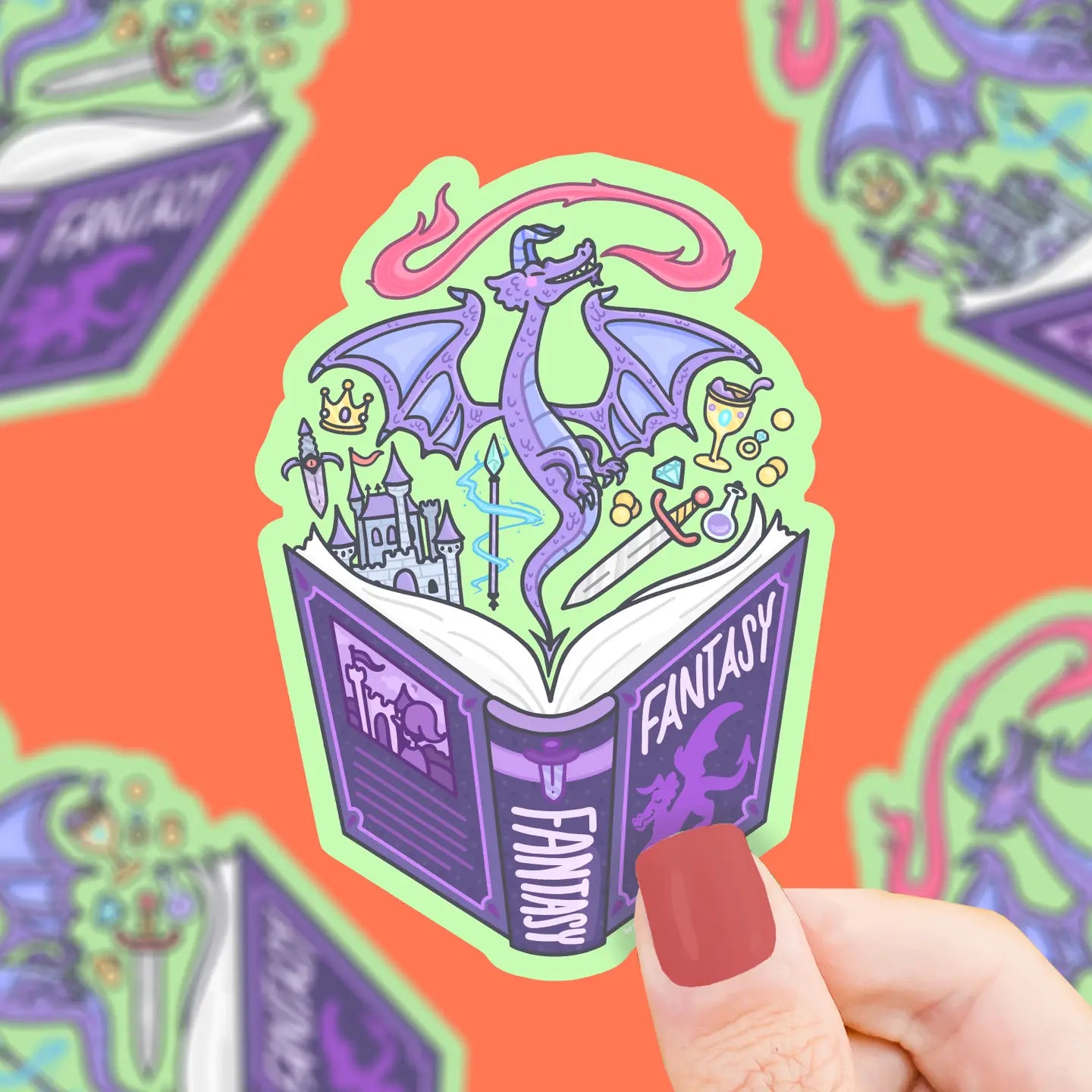 Fantasy Book Sticker