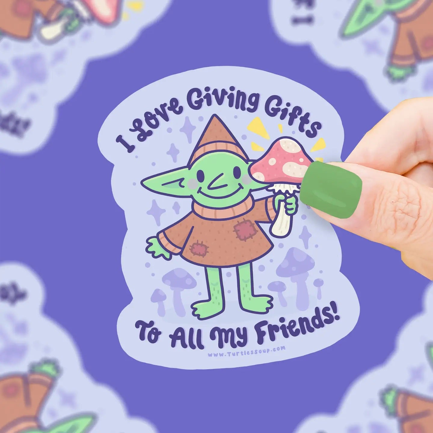 I Love Giving Gifts Vinyl Sticker