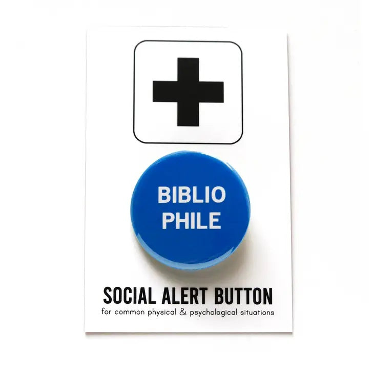 Bibliophile Literary Pinback Button