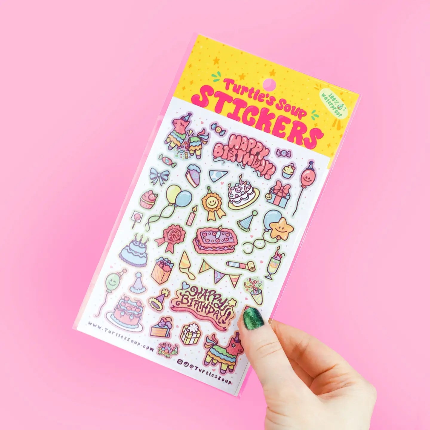 Birthday Stuff Vinyl Sticker Sheet