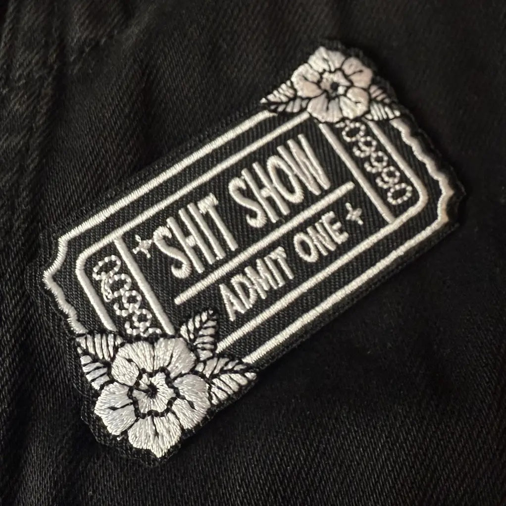 Embroidered Iron-On Patch - Shit Show