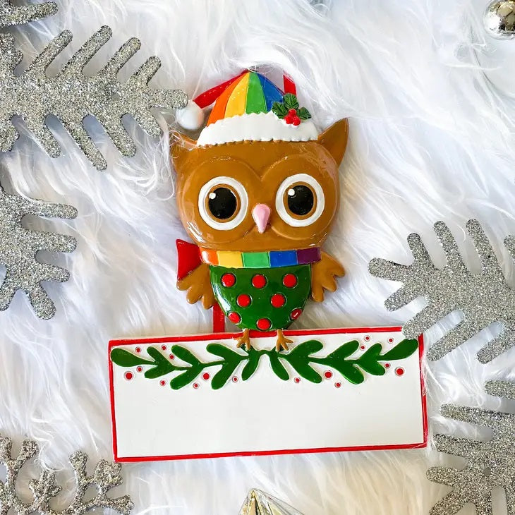 Owl Single LGBTQ+ Christmas Ornament