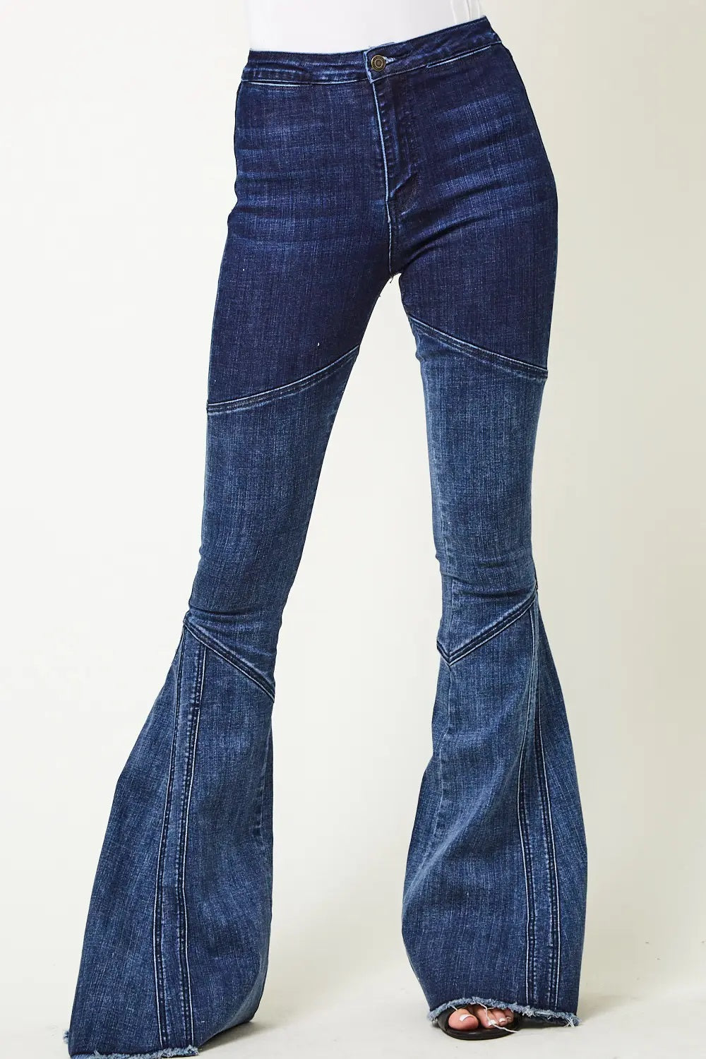 Ombre Bell Bottom Denim