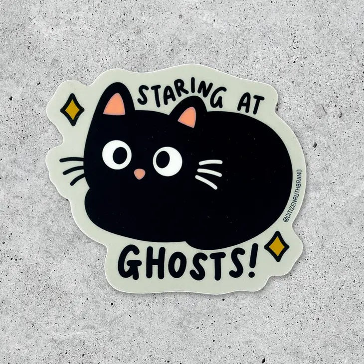 Staring At Ghosts Sticker