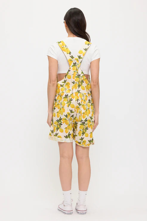 Juicy Lemon Print Shortalls