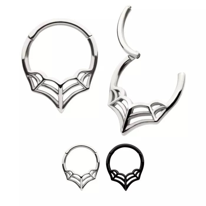 Spiderweb V-Shape Hinged Hoop