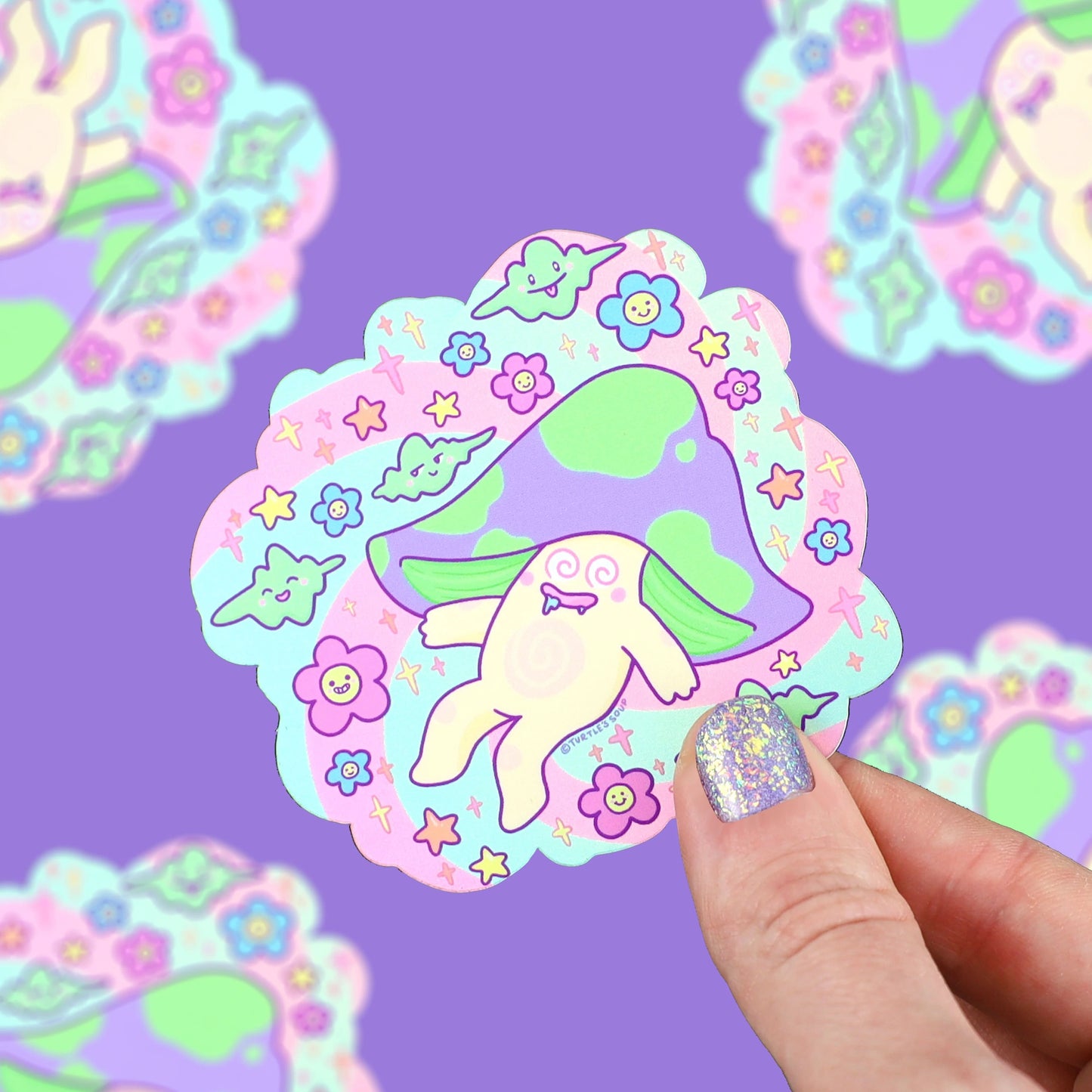 Trippy Mushroom Holographic