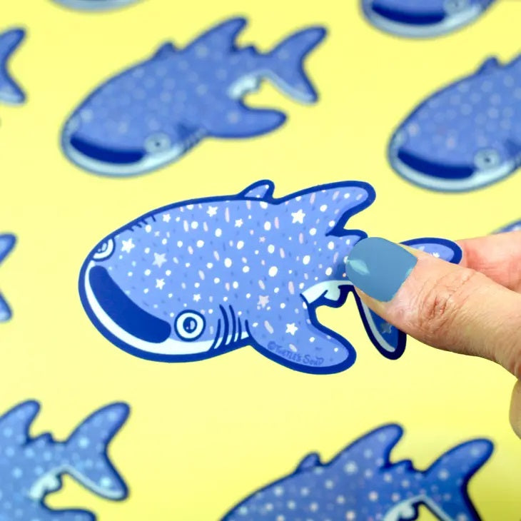 Whale Shark Holographic Sticker