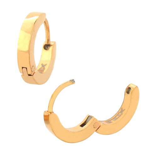 Gold IP Plain Huggies 2.5mm