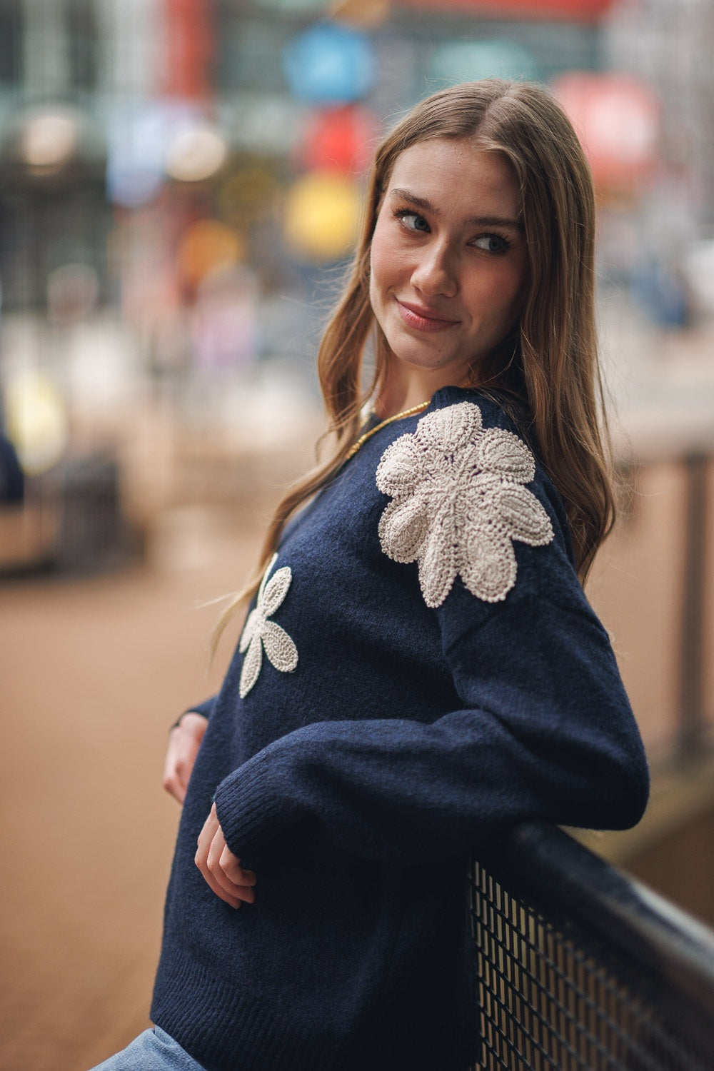 Floral Sweater