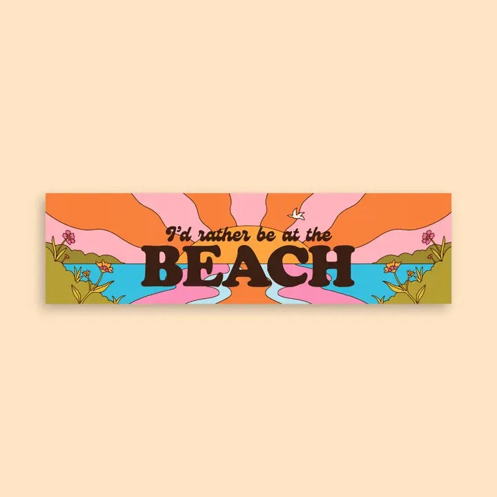 Beach Bumper Sticker