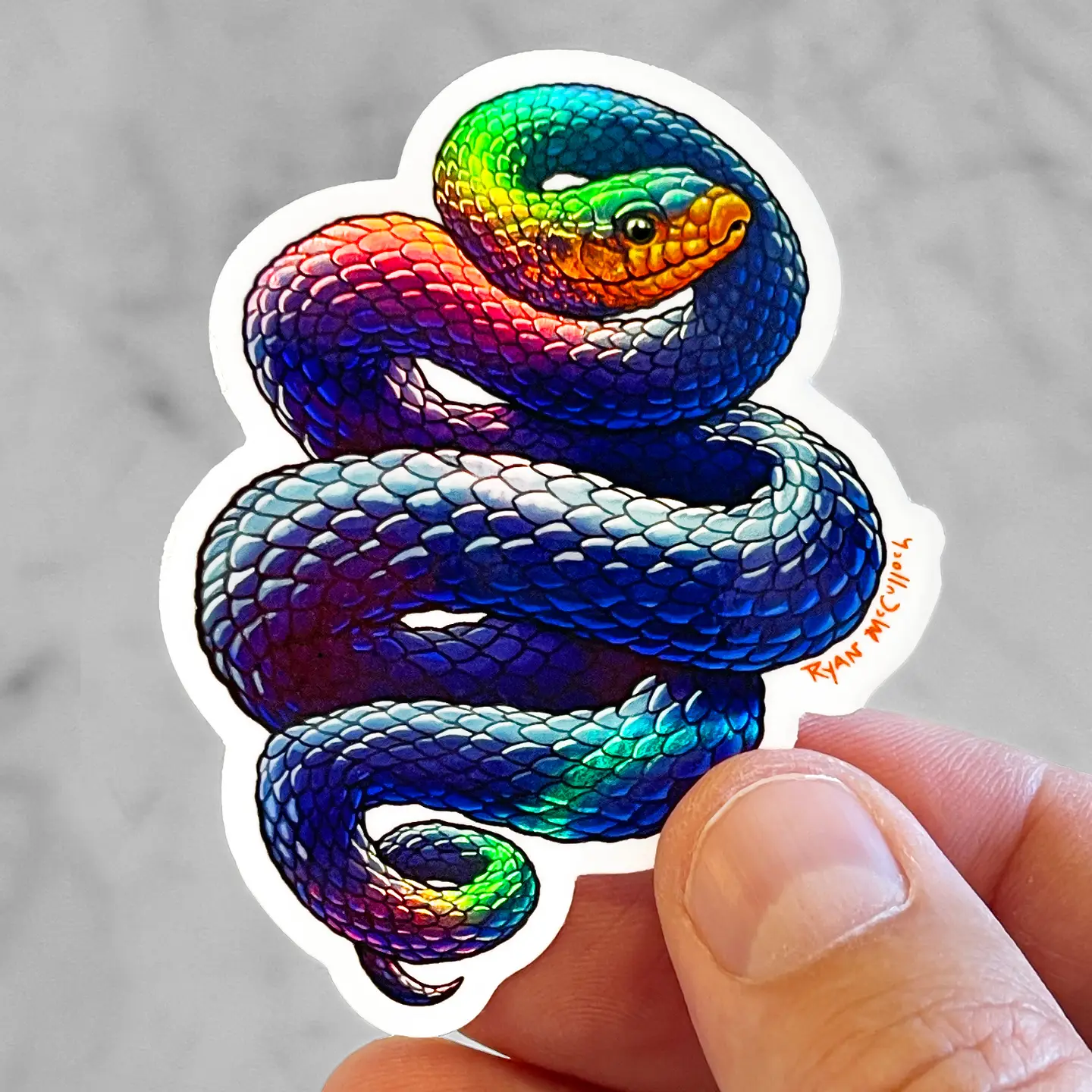 Eastern Ingido Snake Holo Sticker
