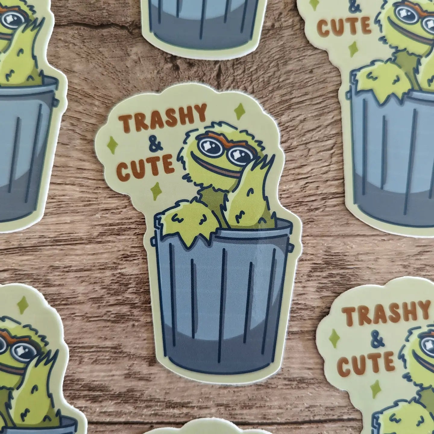 Trashy But Cute - Vinyl Sticker