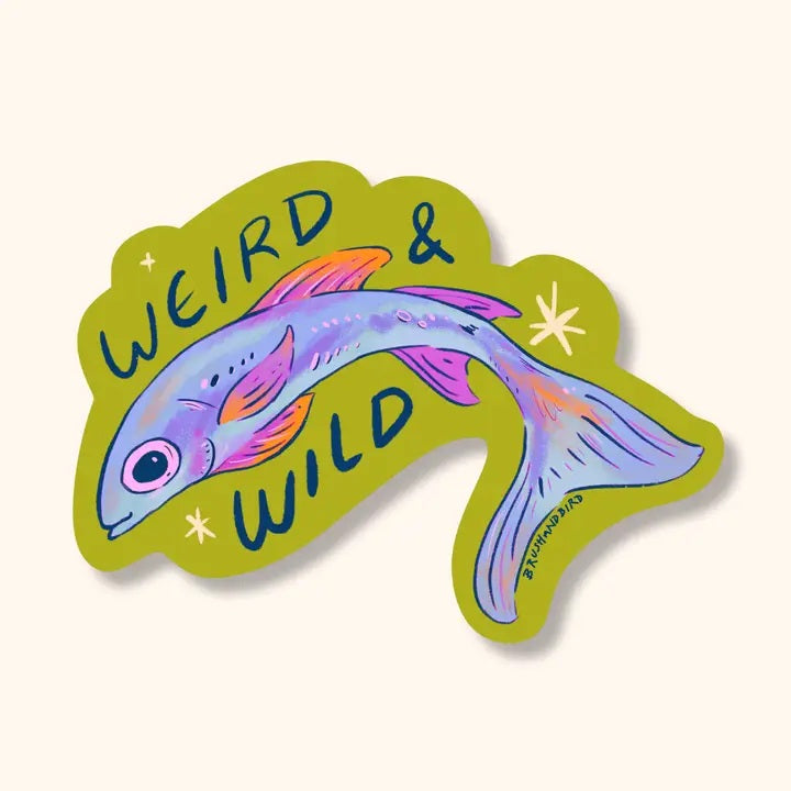 Green Fish Sticker