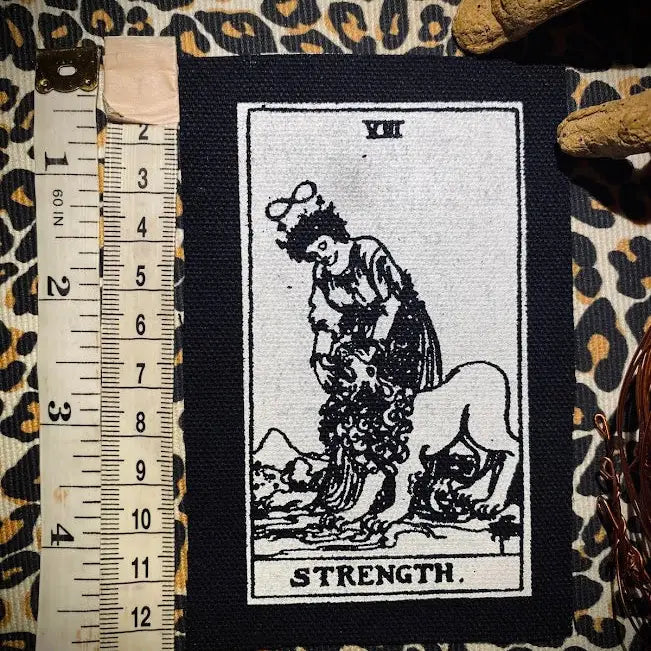 Strength Tarot Card Patch.