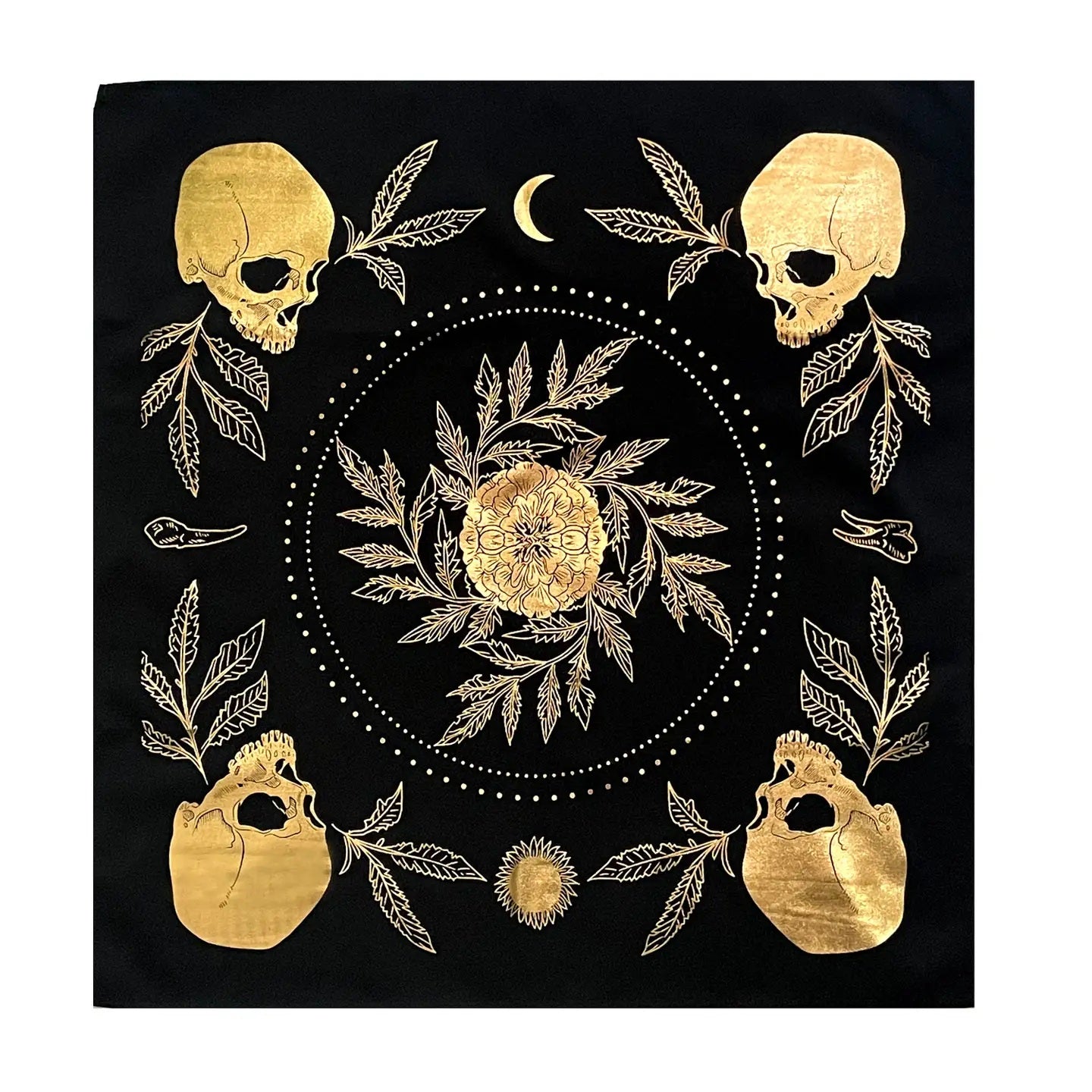 Tarot Cloth - "Teeth and Bone"
