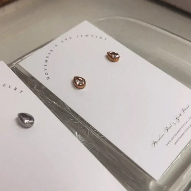 Teardrop Studs