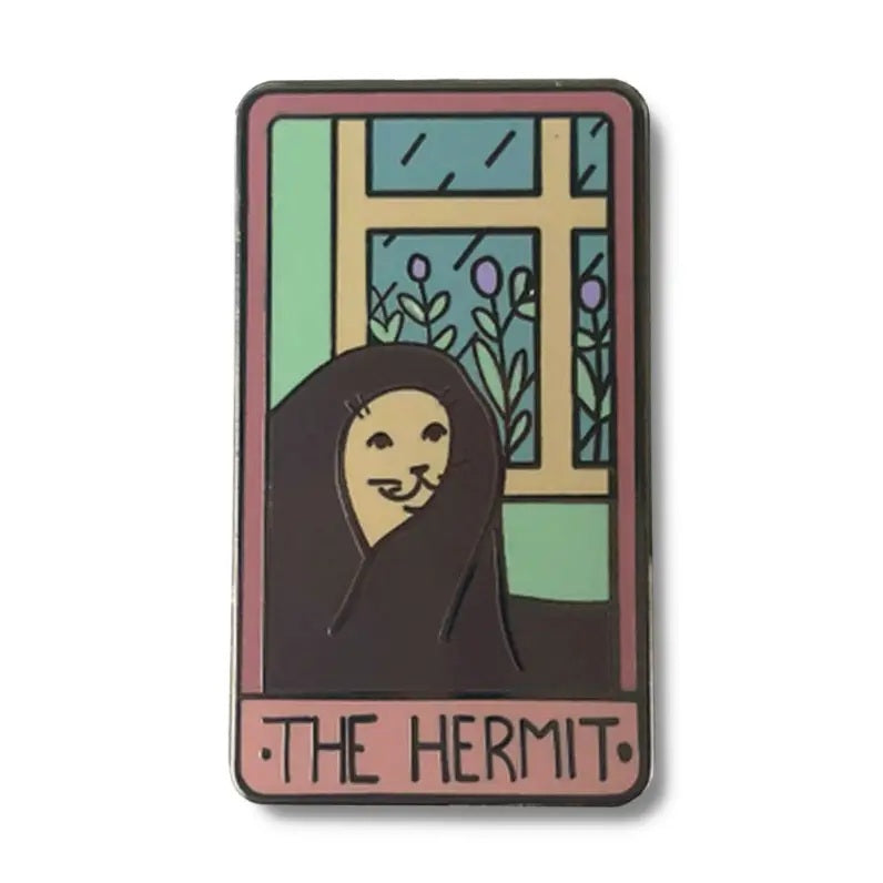 The Hermit Card - Hard Enamel Pin