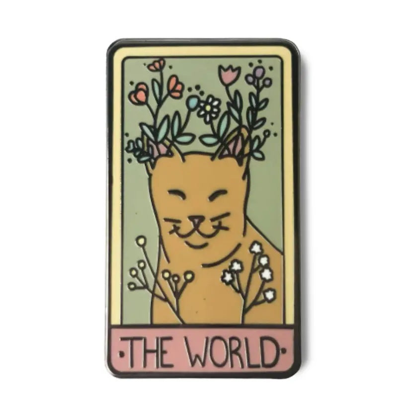 The World Taort Card- Hard Enamel Pin