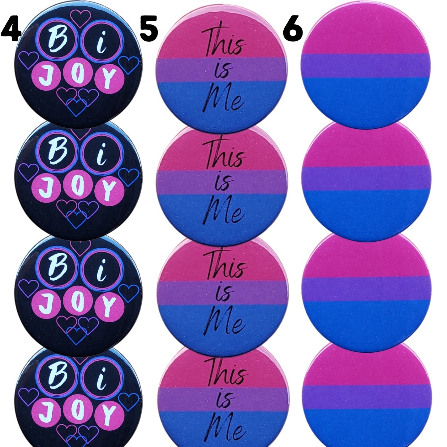 Bisexual Badges Bi Badges Pride Pin Badges