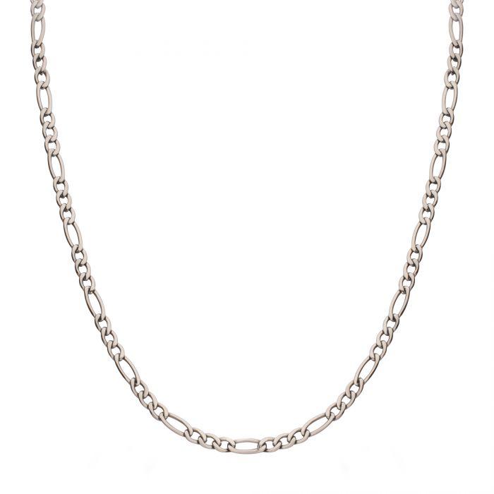 Cadena Figaro de titanio de 20"