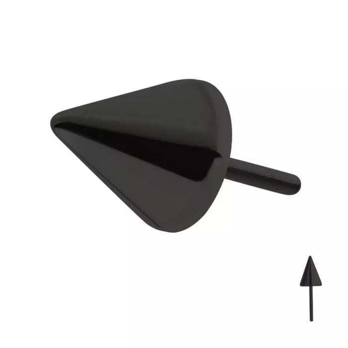Spike Black PVD 3mm Base Threadless Top