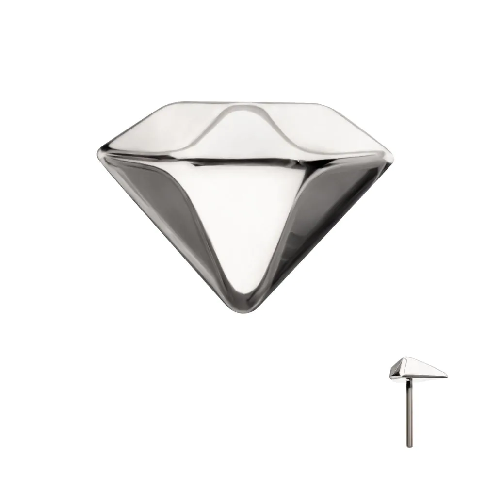 3D Diamond Titanium Threadless Top