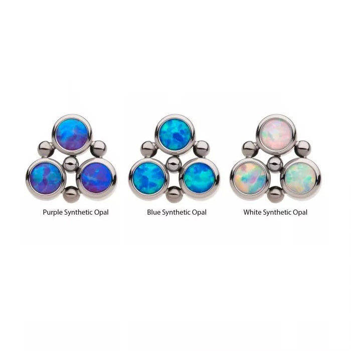 3 Bez Opal Trinity With Beads Threadless Top