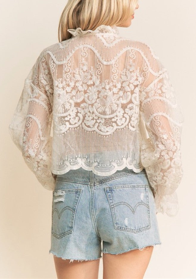 Button Down Blouse Plus Size