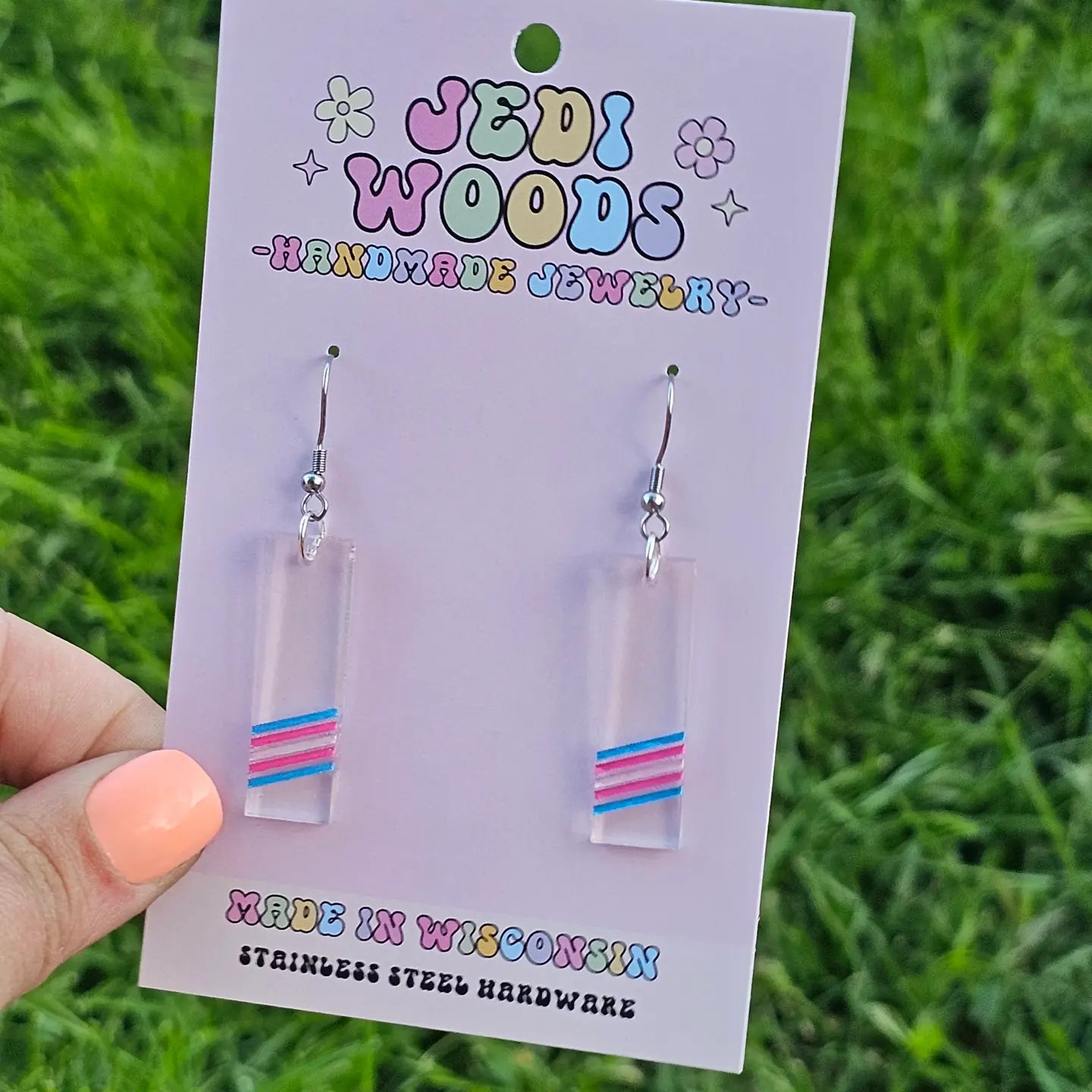 Transgender Bar Earrings