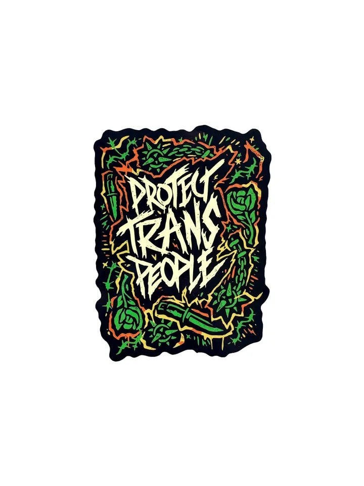 Protect Trans People Ghoul Sticker