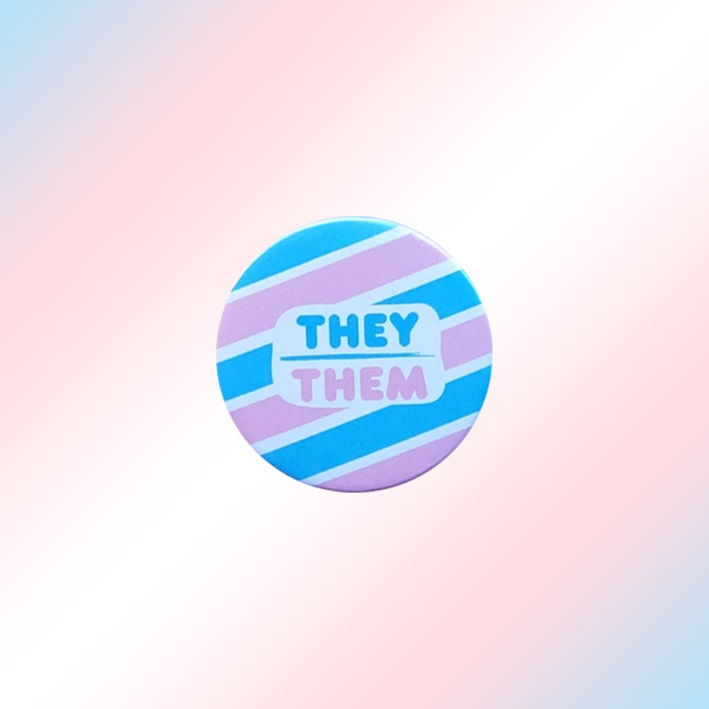 Trans They Them Pin