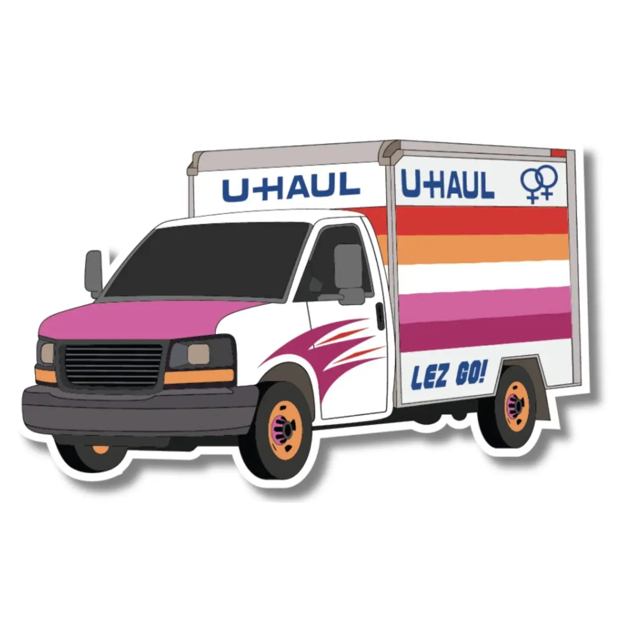 Trucker Lesbian Sticker