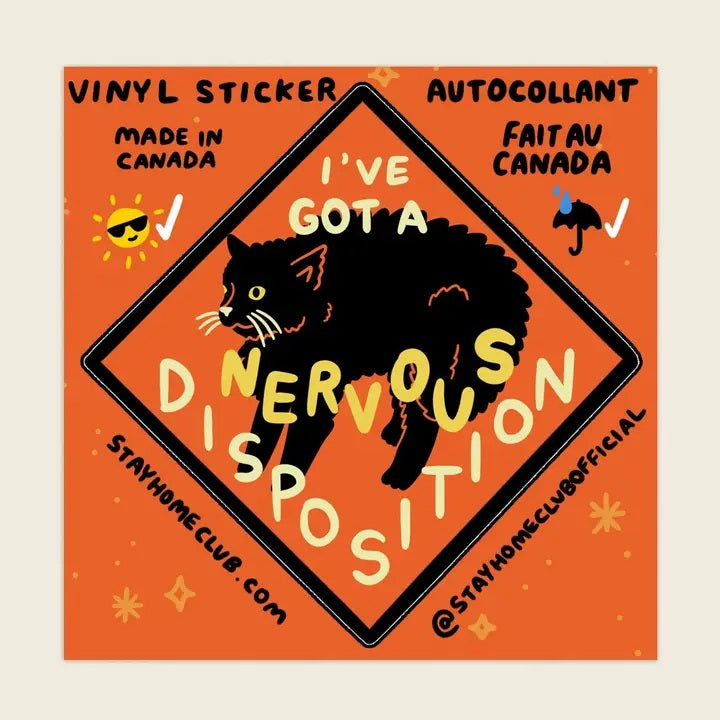 Nervous Disposition Vinyl Sticker