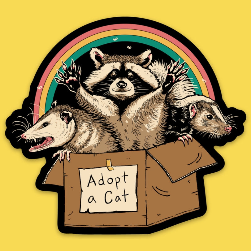 Forbidden Cats Sticker