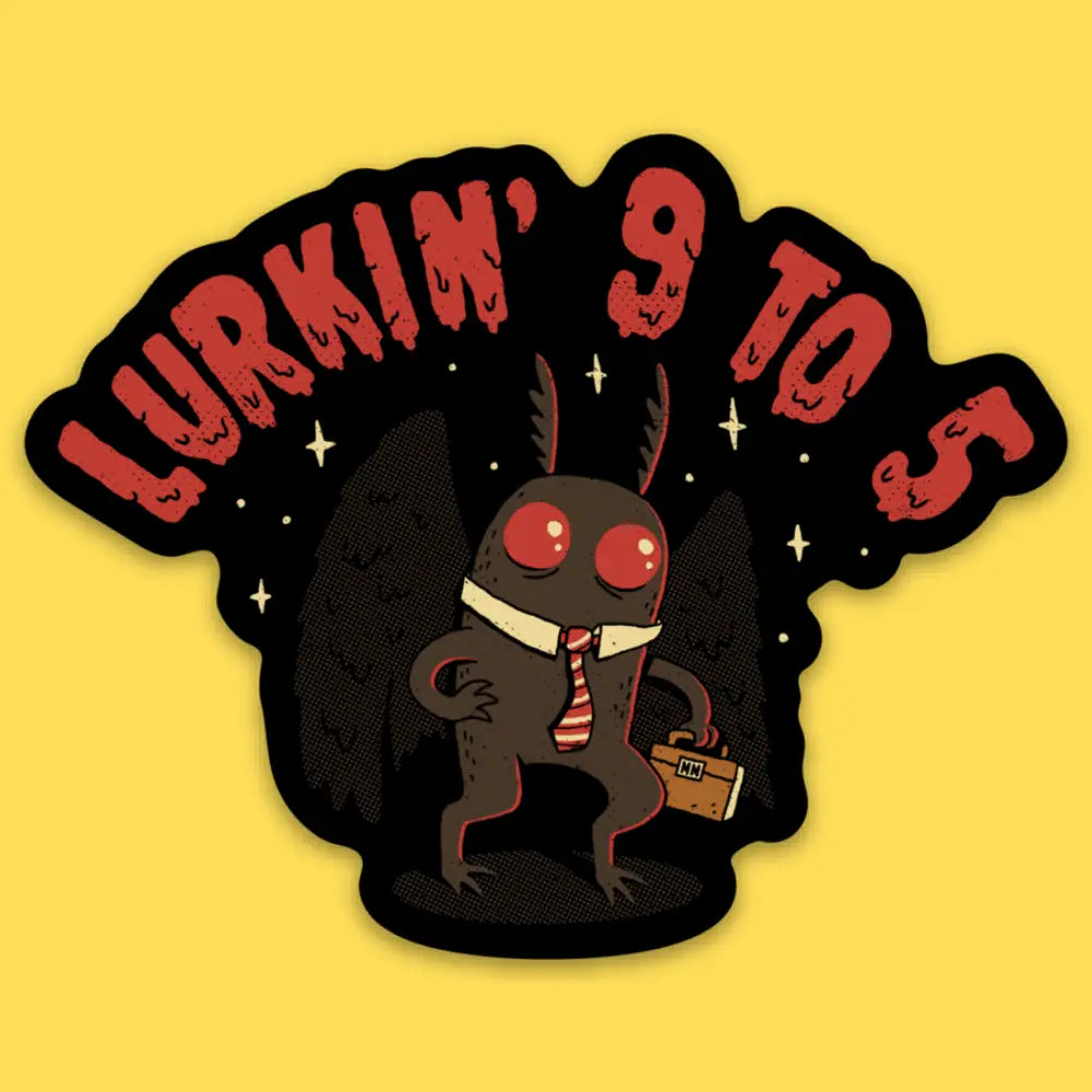 Mothman's Day Job Sticker
