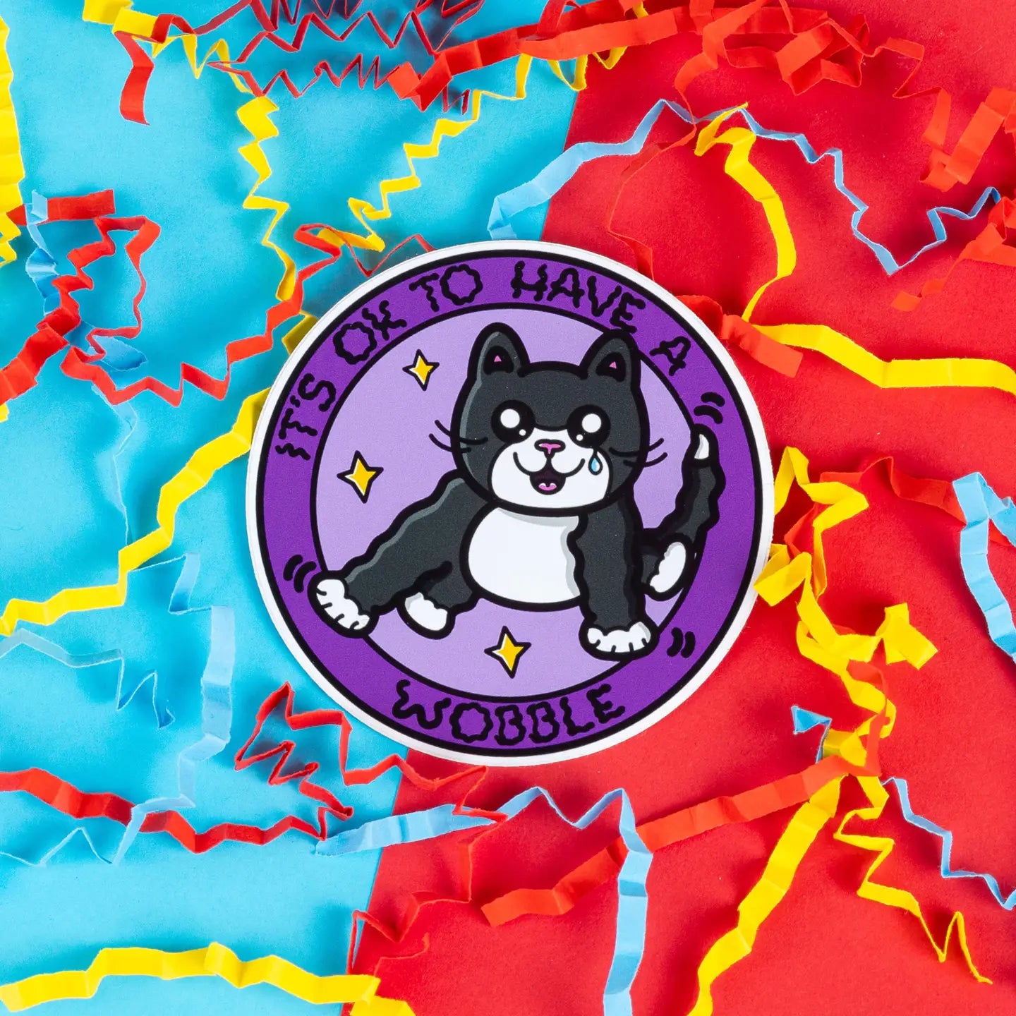 It's OK to Have a Wobble Cat Sticker