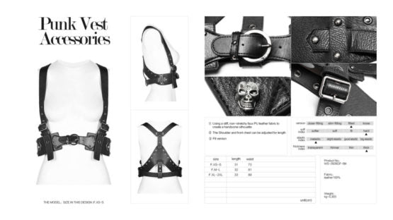 Body Harness With Buckle Plus Size