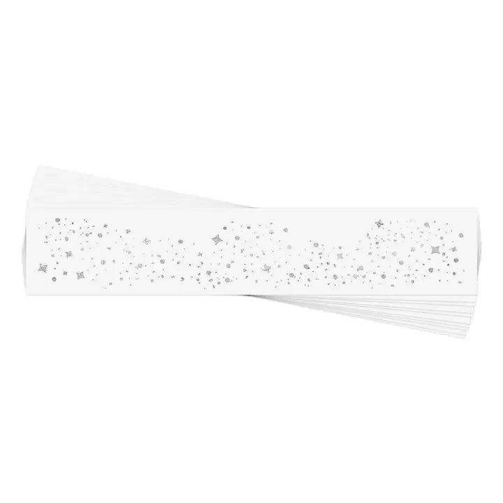 Galactic Silver Face Freckles Metallic Temporary Tattoos