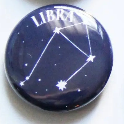 Zodiac Libra Button