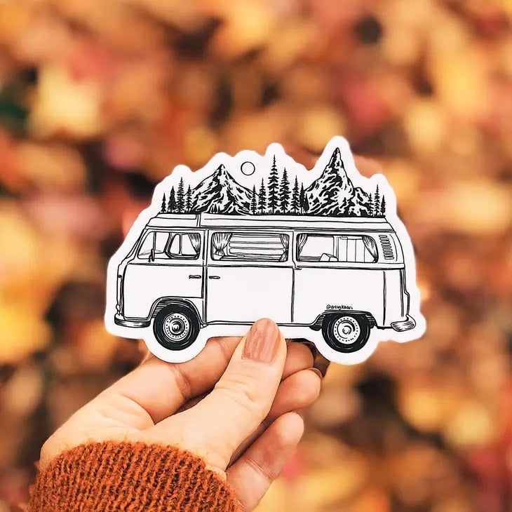 Autocollant de fourgon de montagne
