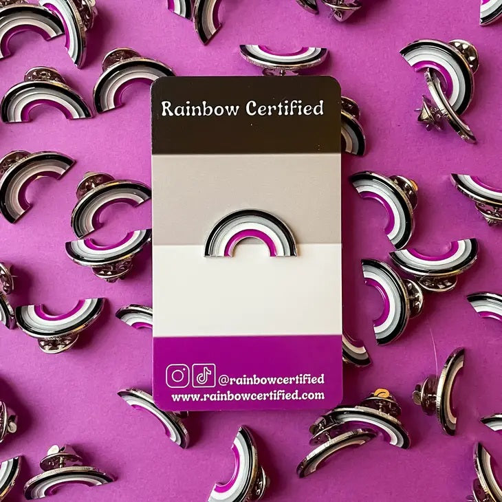 Asexual Pride Rainbow Pin