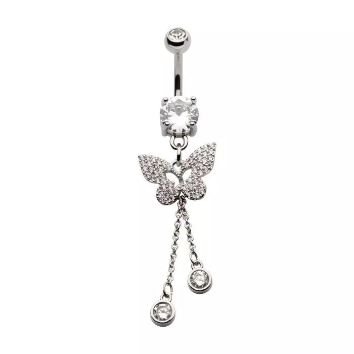 Cadena Butterfly Pave 2 con gemas Bez