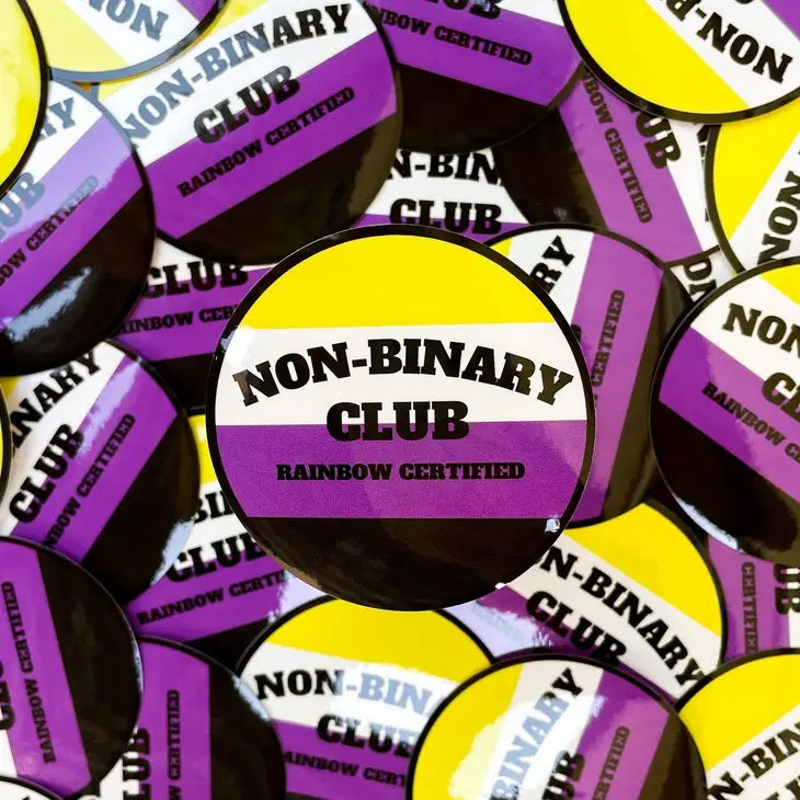 Nonbinary Pride Club Sticker