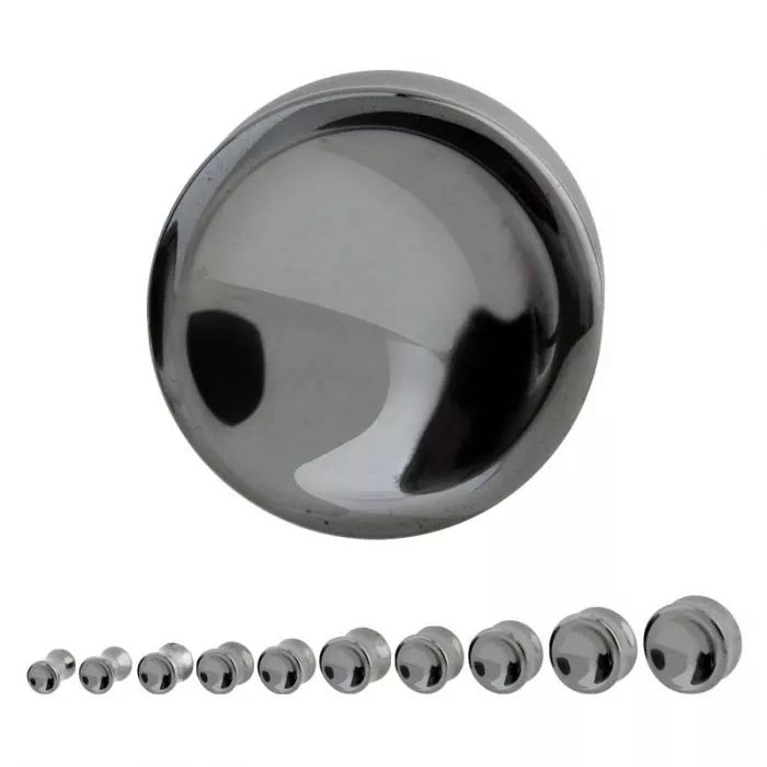 Bouchon Hématite Double Flare 0g - 7/8"